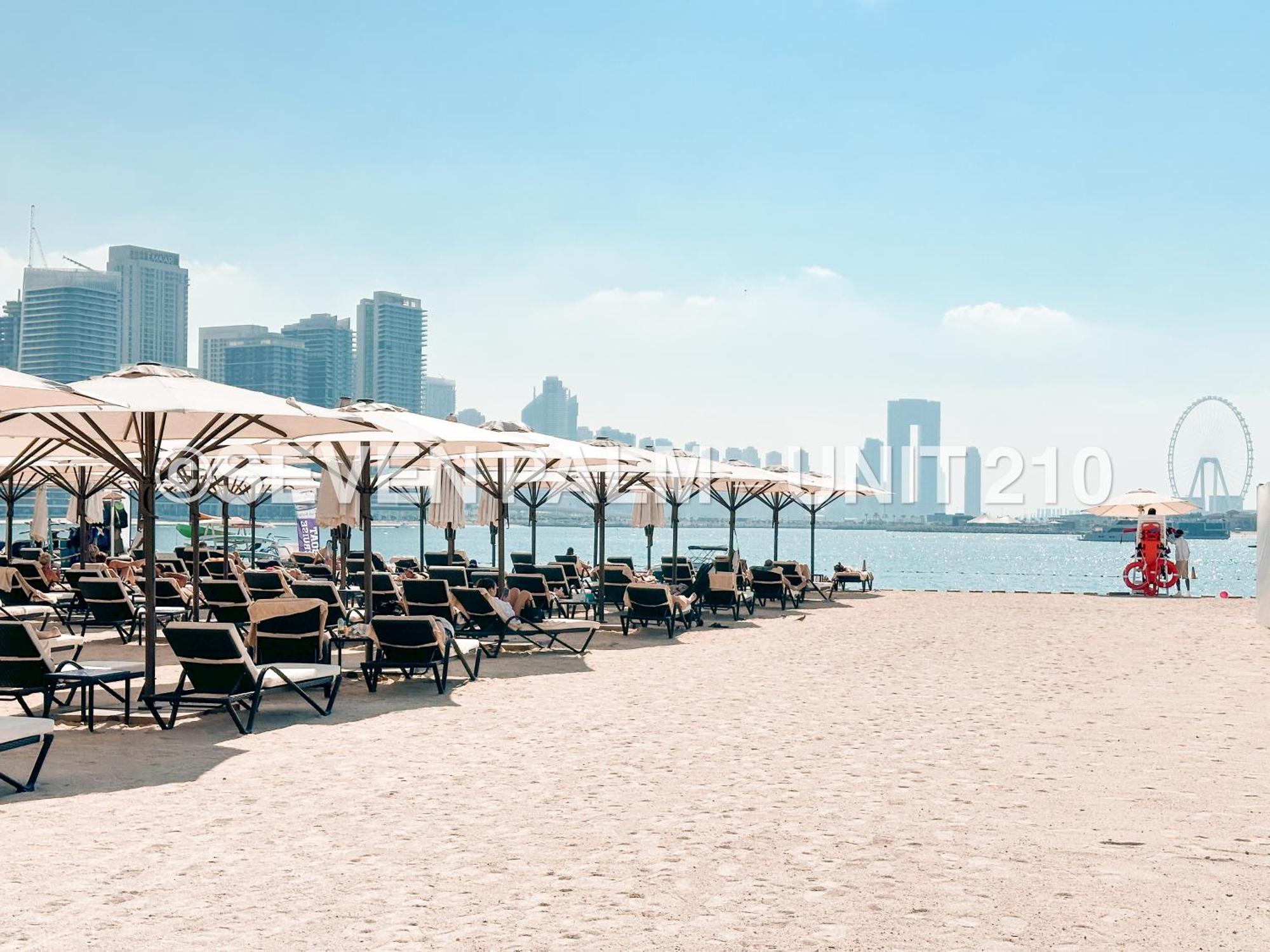 Luxus-Studio Mit Private Beach In Top-Lage, Meerblick & Infinity Pool! Dubai Eksteriør billede