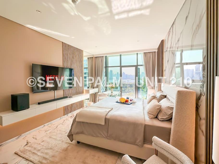 Luxus-Studio Mit Private Beach In Top-Lage, Meerblick & Infinity Pool! Dubai Eksteriør billede